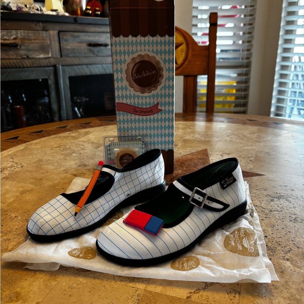 Hot Chocolate Design Chocolaticas Notebook Mary Jane Flats Pencil Eraser - Picture 2 of 9